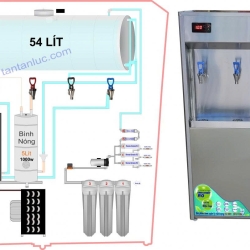 Máy lọc nước nóng lạnh 5 vòi ST-05RO 60L